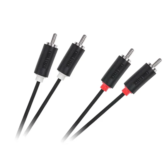 KPO3954-5 RCA kábel, 2RCA dugó - 2RCA dugó, 5m