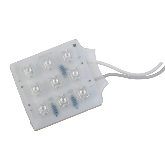 LED0107 LED panel, zöld, 9LED, 12V
