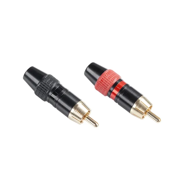 Cabletech RCA dugó 1PÁR fém piros-fekete HD-290