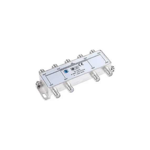 ZLA0640 Koax kábel elosztó, splitter, F csatlakozós, 8 kimenet, 5-1000MHz