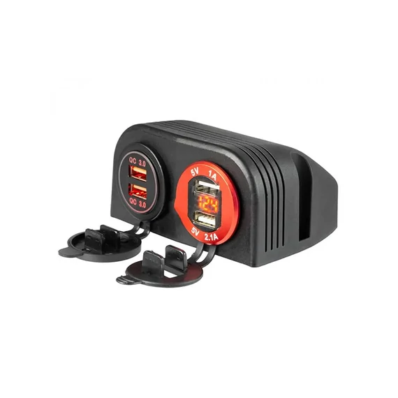 AUTO054B Műanyag ház, beépíthető USB töltőhöz, szivargyújtó aljzathoz, feszültségmérőhöz, 30mm AUTO054B Műanyag ház, beépíthető USB töltőhöz, szivargyújtó aljzathoz, feszültségmérőhöz, 30mm