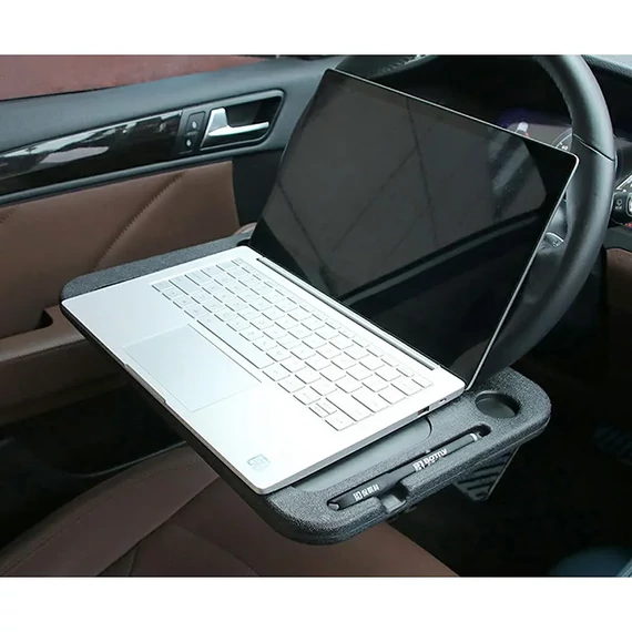 AUTO089 Kormányra rögzíthető autós utazó asztal, fekete színű, 42x28cm AUTO089 Kormányra rögzíthető autós utazó asztal, fekete színű, 42x28cm