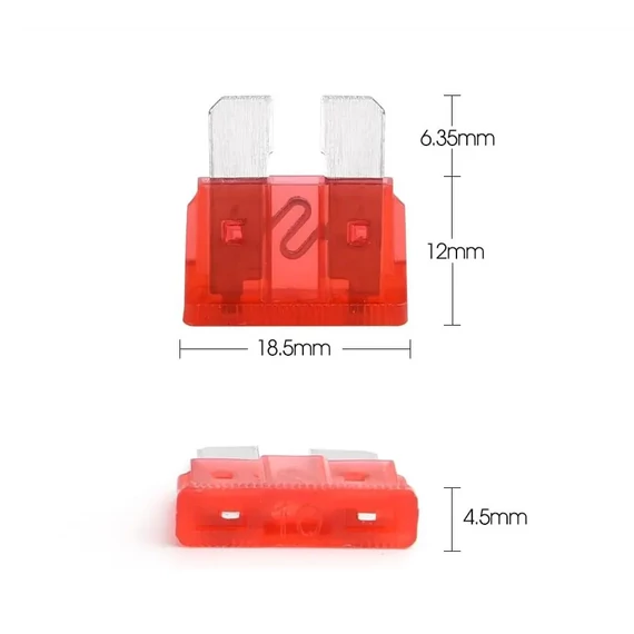 Autós biztosíték készlet, 100db-os, kiszedő szerszámmal 3-40A Autós biztosíték készlet, 100db-os, kiszedő szerszámmal 3-40A