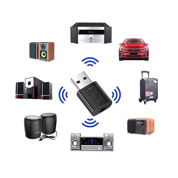 Bluetooth USB audió adapter – Bluetooth 5.0, jack kimenet Bluetooth USB audió adapter – Bluetooth 5.0, jack kimenet