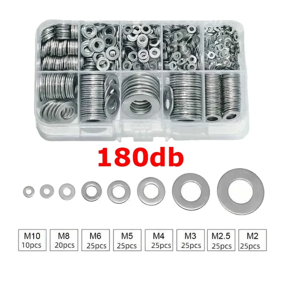 Fém alátét készlet 180db
