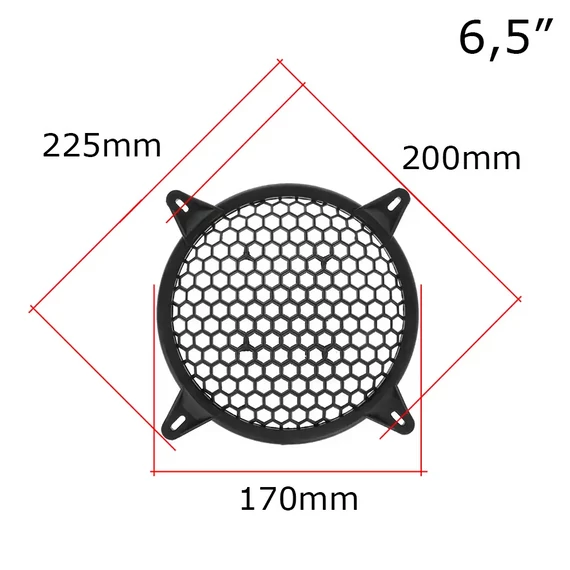Hangszórórács műanyag 16,5cm 1PÁR !!!