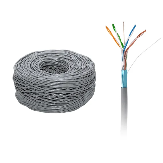 FTP kábel, árnyékolt, réz-alumínium, 8x0,5mm2, 305m/tekercs