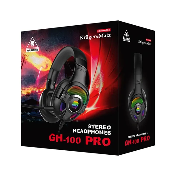 Krüger&Matz Warrior GH-100 PRO GAMER fejhallgató Krüger&Matz Warrior GH-100 PRO GAMER fejhallgató