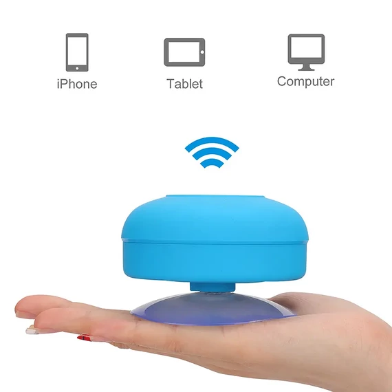 Vízálló bluetooth hangszóró tapadókoronggal több színben 3W Vízálló bluetooth hangszóró tapadókoronggal több színben 3W