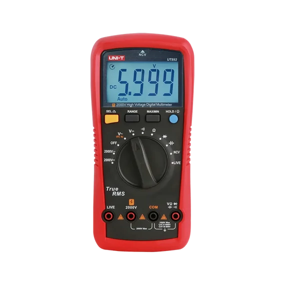 MIE0469 Univerzális nagyfeszültségű mérőműszer, 2000V AC/DC, UNI-T UT892