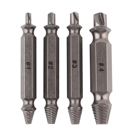 Sérült csavar kiszedő szerszám készlet, 4részes, 6-14mm Sérült csavar kiszedő szerszám készlet, 4részes, 6-14mm