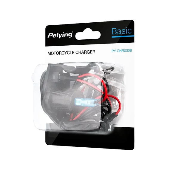PY-CHR0008 Motor kormányra rögzíthető DUAL USB töltő, 5V 3100mA, Peiying PY-CHR0008 Motor kormányra rögzíthető DUAL USB töltő, 5V 3100mA, Peiying
