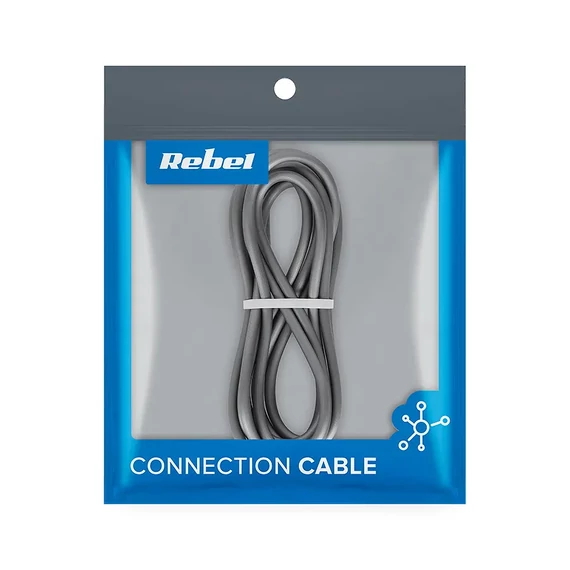 RB-6010-200-B USB kábel, USB 3.0 dugó - Micro USB dugó, 2m REBEL RB-6010-200-B USB kábel, USB 3.0 dugó - Micro USB dugó, 2m REBEL