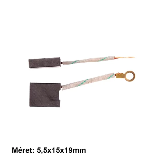 Szénkefe szerszámgépbe 5,5x15x19mm 2db/csomag