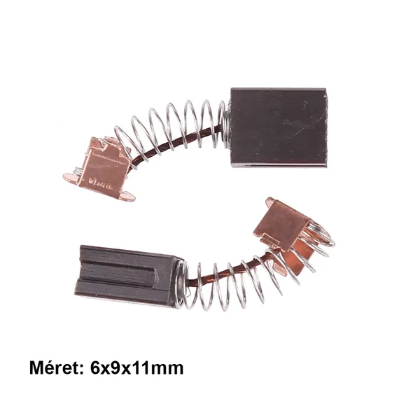 Szénkefe szerszámgépbe, 6x9x11mm, 2db/csomag