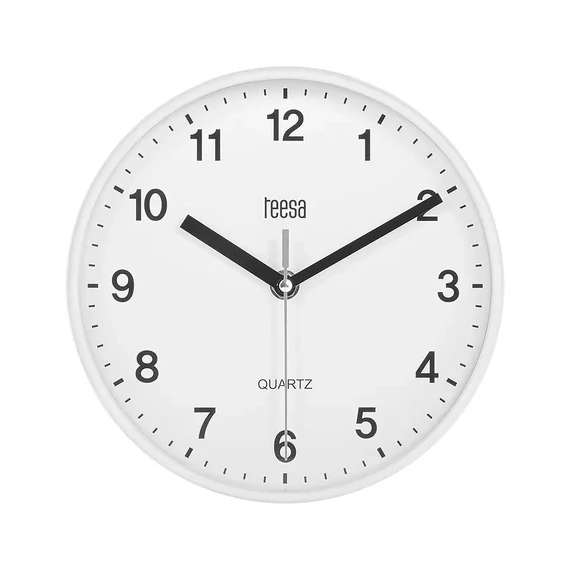 Teesa falióra, fehér színű 20cm Teesa falióra, fehér színű 20cm