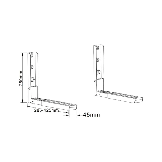 UCH0124-1 CABLETECH Falitartó mikrohullámú sütőhöz, fehér színű, max. 30kg UCH0124-1 CABLETECH Falitartó mikrohullámú sütőhöz, fehér színű, max. 30kg