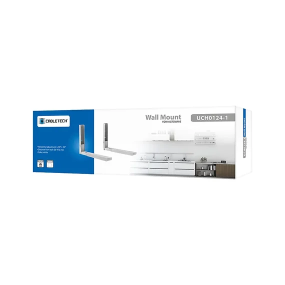 UCH0124-1 CABLETECH Falitartó mikrohullámú sütőhöz, fehér színű, max. 30kg UCH0124-1 CABLETECH Falitartó mikrohullámú sütőhöz, fehér színű, max. 30kg