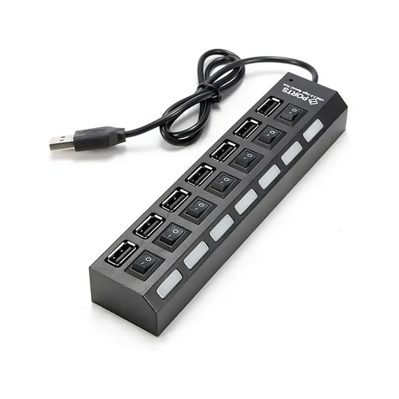 USB 2.0 HUB 7 portos kapcsolható