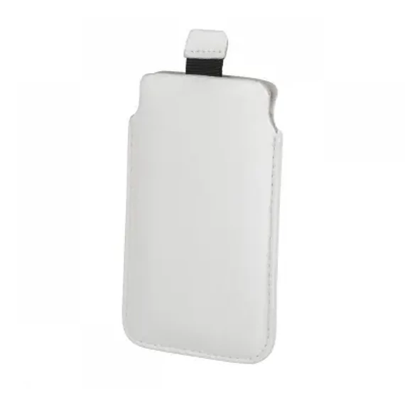 GSM0752 Univerzális bőrtok, fehér színű, 4,8