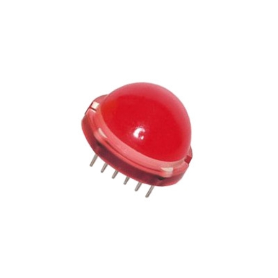 LED2001 LED dióda 20mm piros színű 1,85-2,5V, 50-80mcd /db