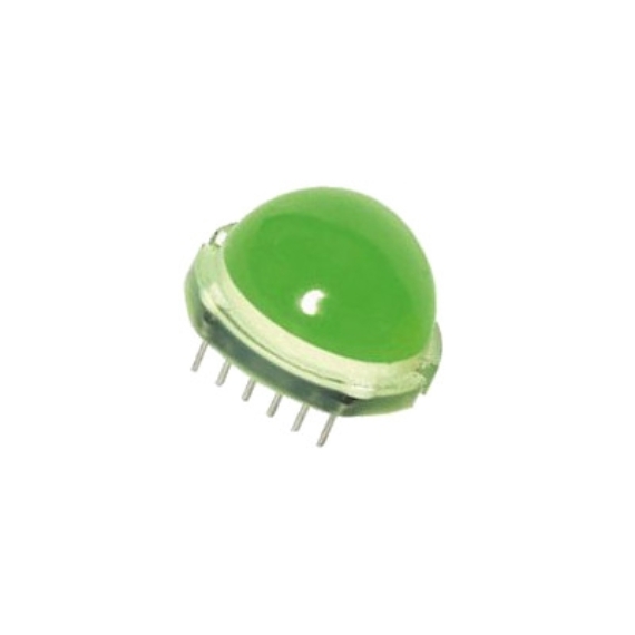 LED2006 LED dióda 20mm zöld színű 1,85-2,5V, 40-75mcd /db
