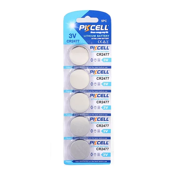 BAT-PK26 PKCELL CR2477 3V Líthium elem 5db/bl. termékdíj fizetve