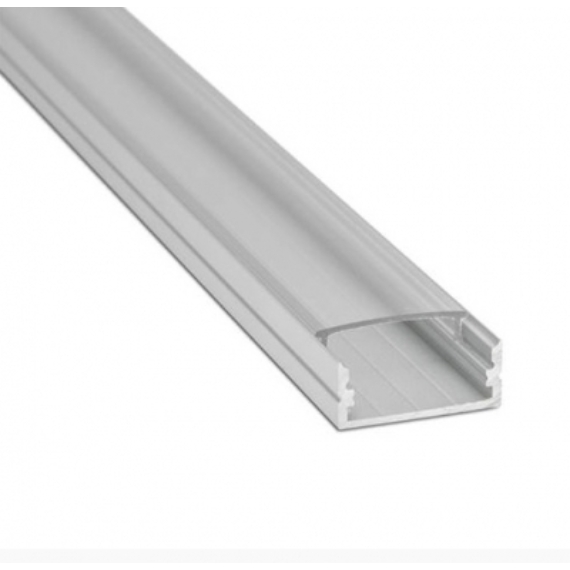 LED-P003 Alumínium profil LED szalaghoz, átlátszó fedéllel, 1m (12,2mmx7mm)