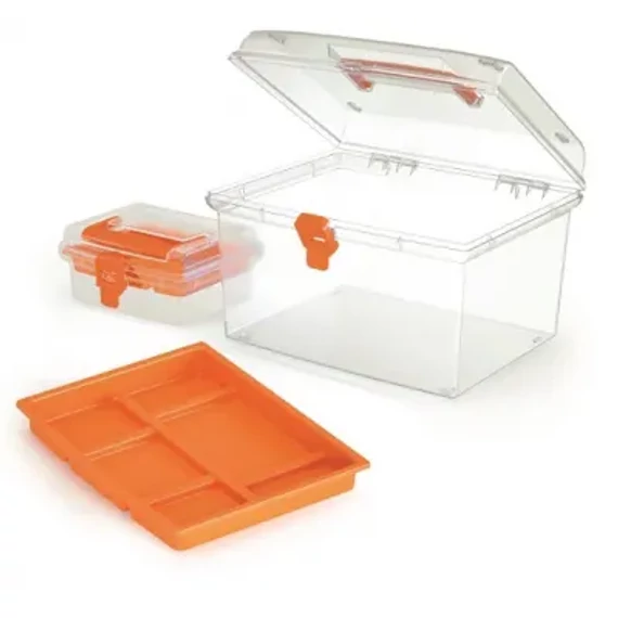 NAR4054 Műanyag tároló doboz, 2db, 195x170x135mm és 245x214x158mm