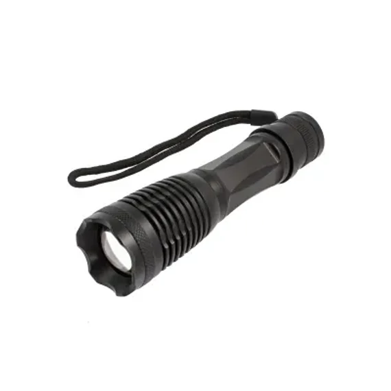 URZ0911B 10W LED elemlámpa/kerékpárlámpa, tölthető, zoom funkció