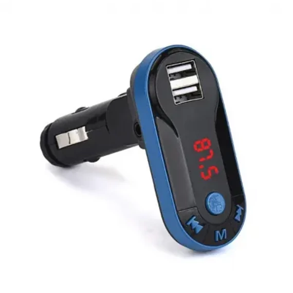 TRANS026 FM Transmitter, USB/MicroSD/AUX, LCD kijelzővel