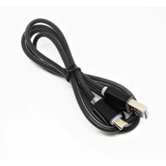 ML0801F Micro USB kábel, fekete színű, 1m