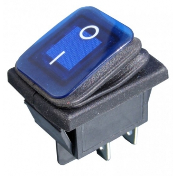 PRK0006PM-C Pormentes billenőkapcsoló, kék színű 250V 16A AC
