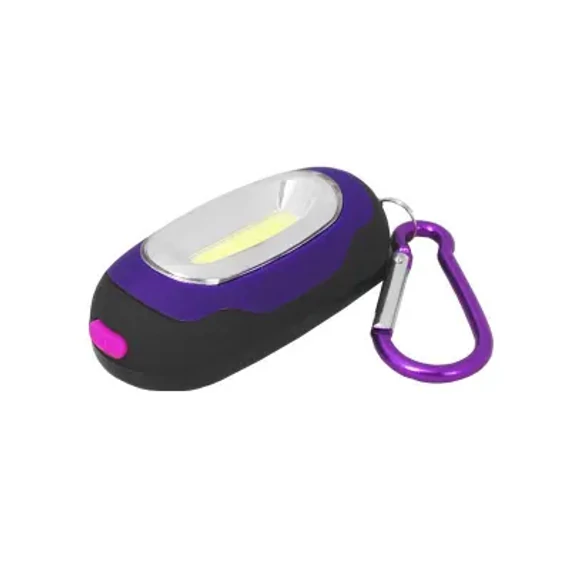 URZ0052B Kulcstartós COB LED lámpa, lila/fekete