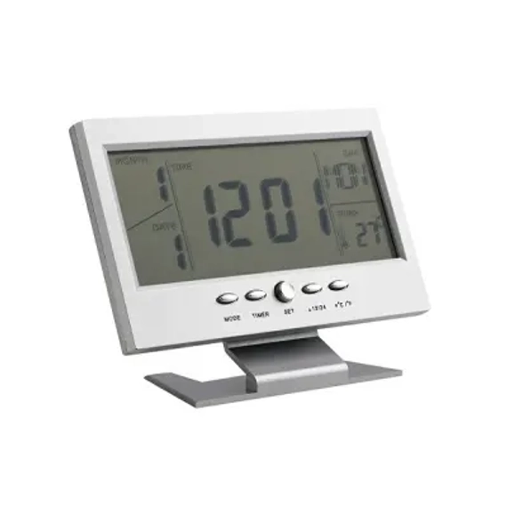 URZ3219F Ébresztőóra, dátum/hőmérséklet kijelzéssel, kék háttérvilágítású LCD