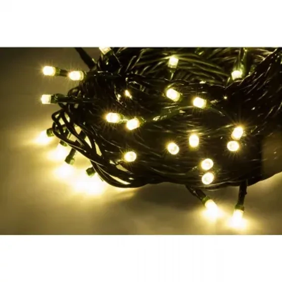 ZAR0447 Beltéri LED fényfüzér, meleg fehér színű, 100LED 10m