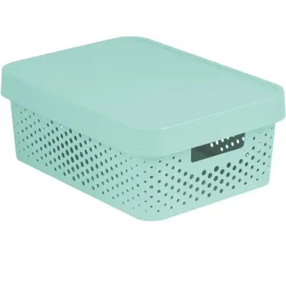 HTS0048D Tárolódoboz tetővel 4,5l-es fehér színben