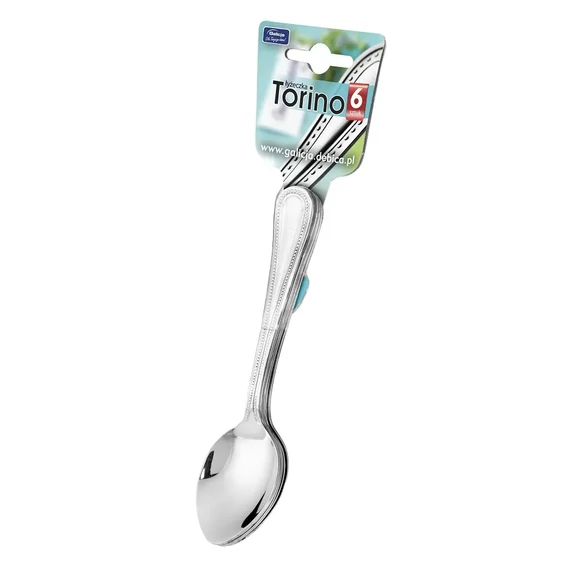 KK016 Rozsdamentes acél teáskanál, 6db-os Torino