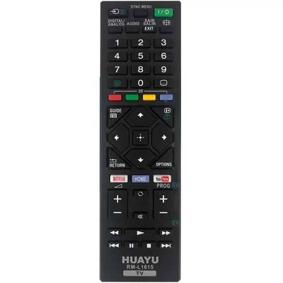 PIL6258 RM-L1615 Utángyártott távirányító SONY SMART TV-hez, YOUTUBE/NETFLIX