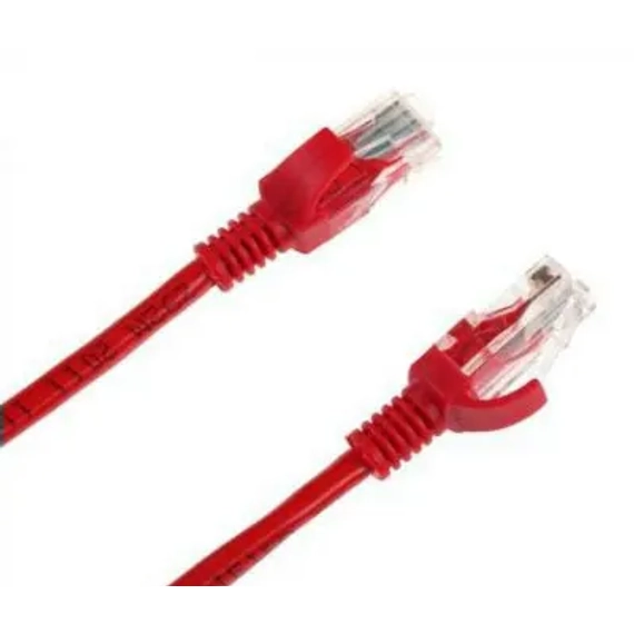 KOM0135 UTP kábel, piros színű, CAT5e 10m