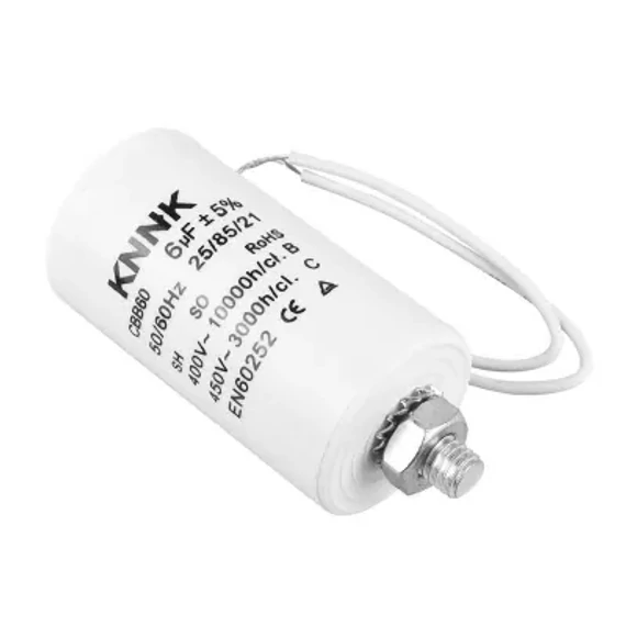 URZ3209A Kondenzátor villanymotorhoz 6uF/450V (vezetékes)