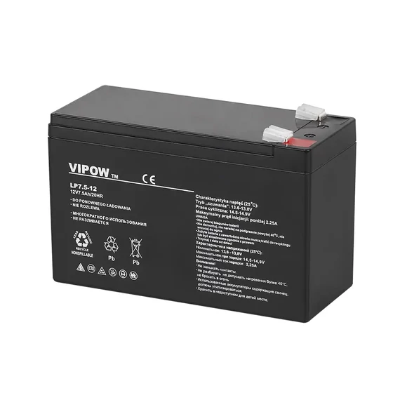 BAT0214 Akkumulátor 12V 7.5Ah termékdíj fizetve