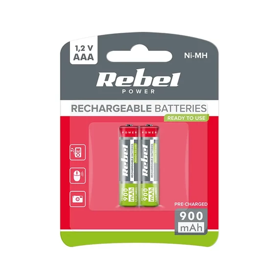 BAT2004 Akkumulátor Ni-MH AAA 1,2V 900mAh VIPOW 2db/bliszter
