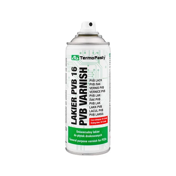 CHE1655 Nyomtatott áramkör lakk spray, átlátszó PVB 16, 400ml AG