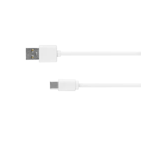 KM0363 Krüger&amp;Matz USB- Type-C USB kábel, hosszított csatlakozóval, fehér, 0,8m