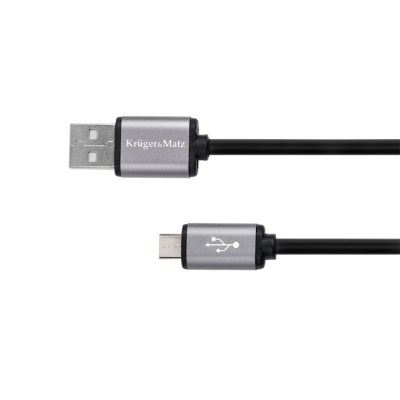 KM1236 Krüger&Matz USB - Micro USB kábel, 1,8m