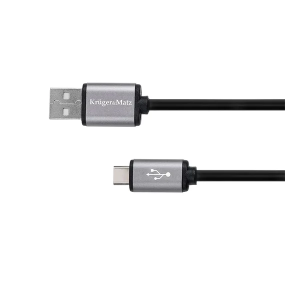 KM1239 Krüger&amp;Matz Type C USB adatkábel, 1m