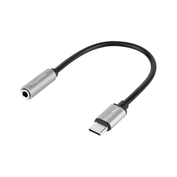 KM1245 Type-C Audio adapter, Type-C dugó - 3,5mm jack aljzat