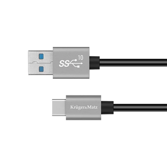 KM1263 Krüger&amp;Matz Type C 10G USB adatkábel, 1m