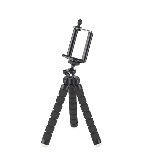 KM1366-B Telefon/sportkamera állvány, fekete színű